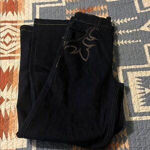 Ariat Dark Blue Wide Leg Denim Jeans